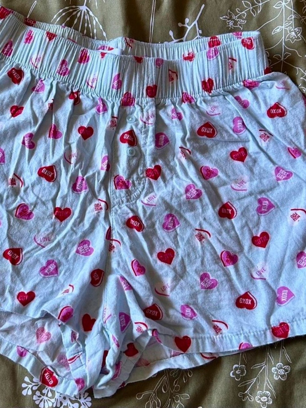 Colsie (Target) lover girl pajama shorts